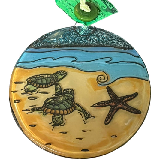 Ornament - Glass - Kemps Ridley Sea Turtles