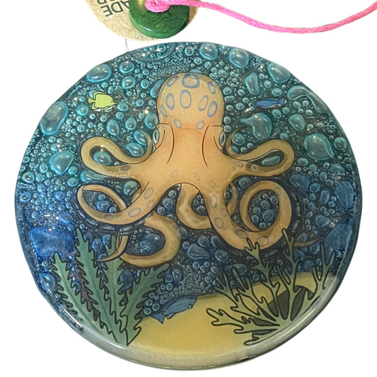 Ornament - Glass - Octopus