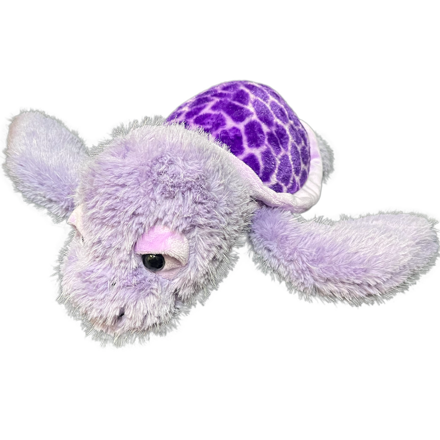Stuffed Animal - Fuzzlez Sea Turtle Purple 14"