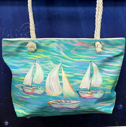 Tote Bag Ocean Cove Sailboat