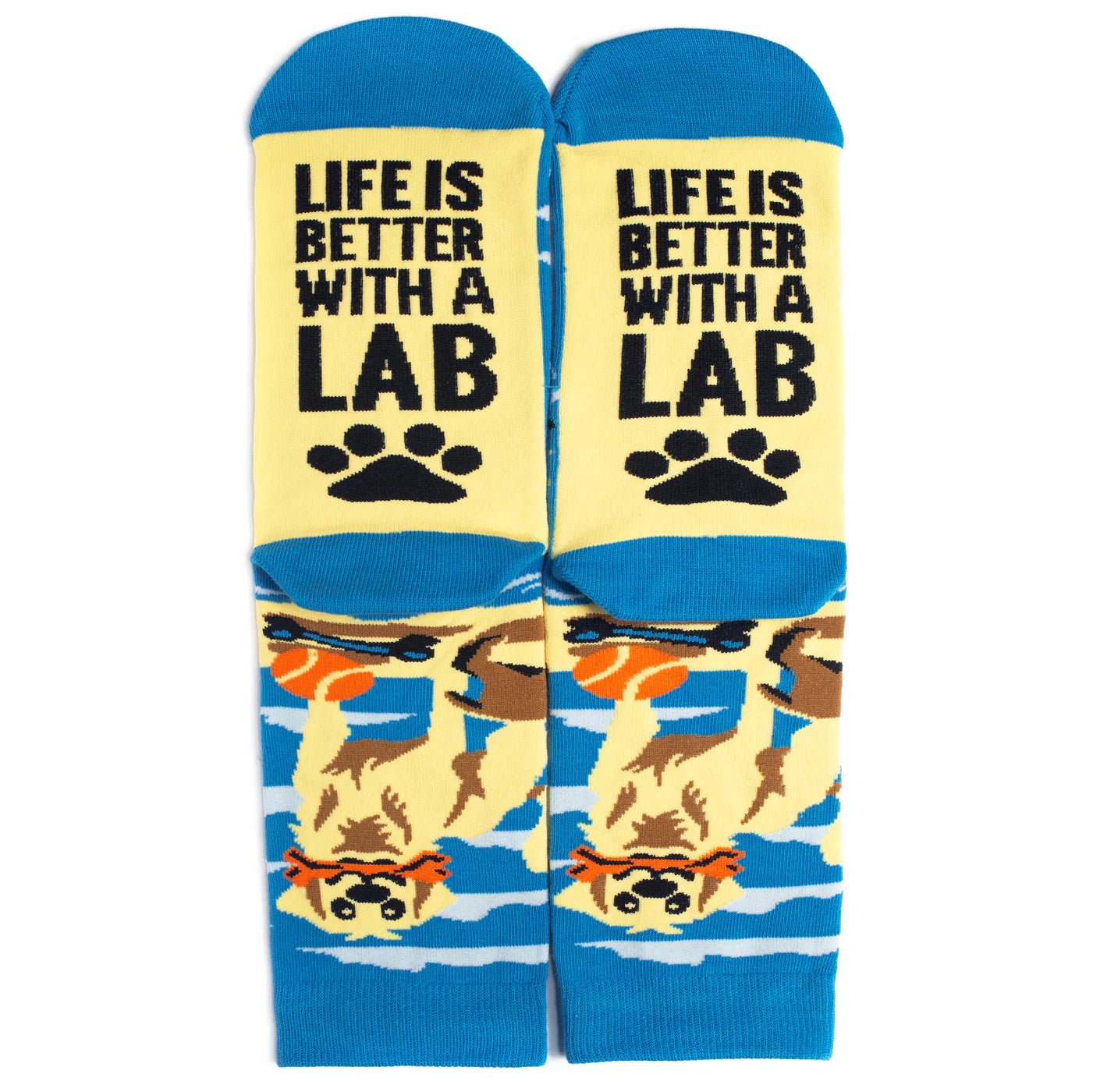 Socks - Crew Length 'Life Is Better With a Lab' Socks