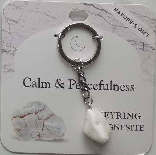 Keychain - Nature's Gift - Magnesite - Healing Keyring