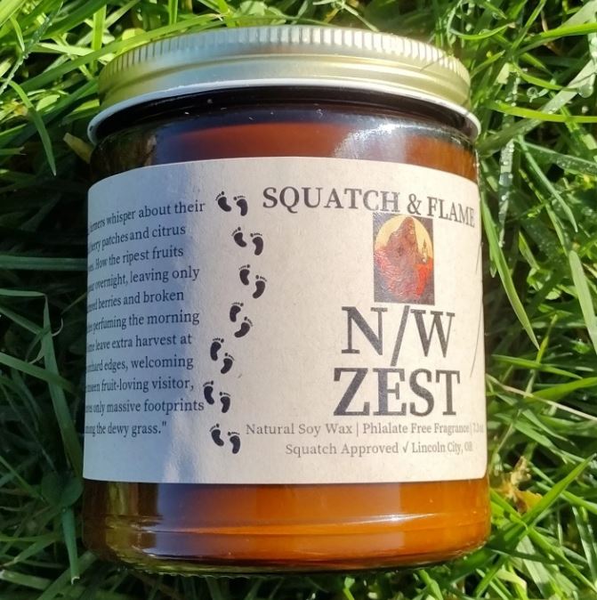 Candle - Squatch & Flame N/W Zest