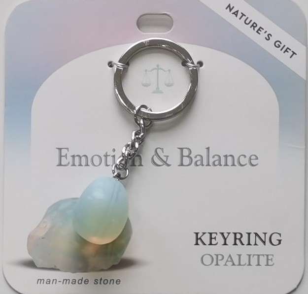 Keychain - Nature's Gift - Opalite - Healing Keyring