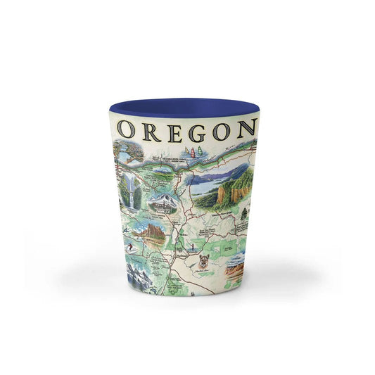 Cup -  Oregon State Map Ceramic Shot Glass