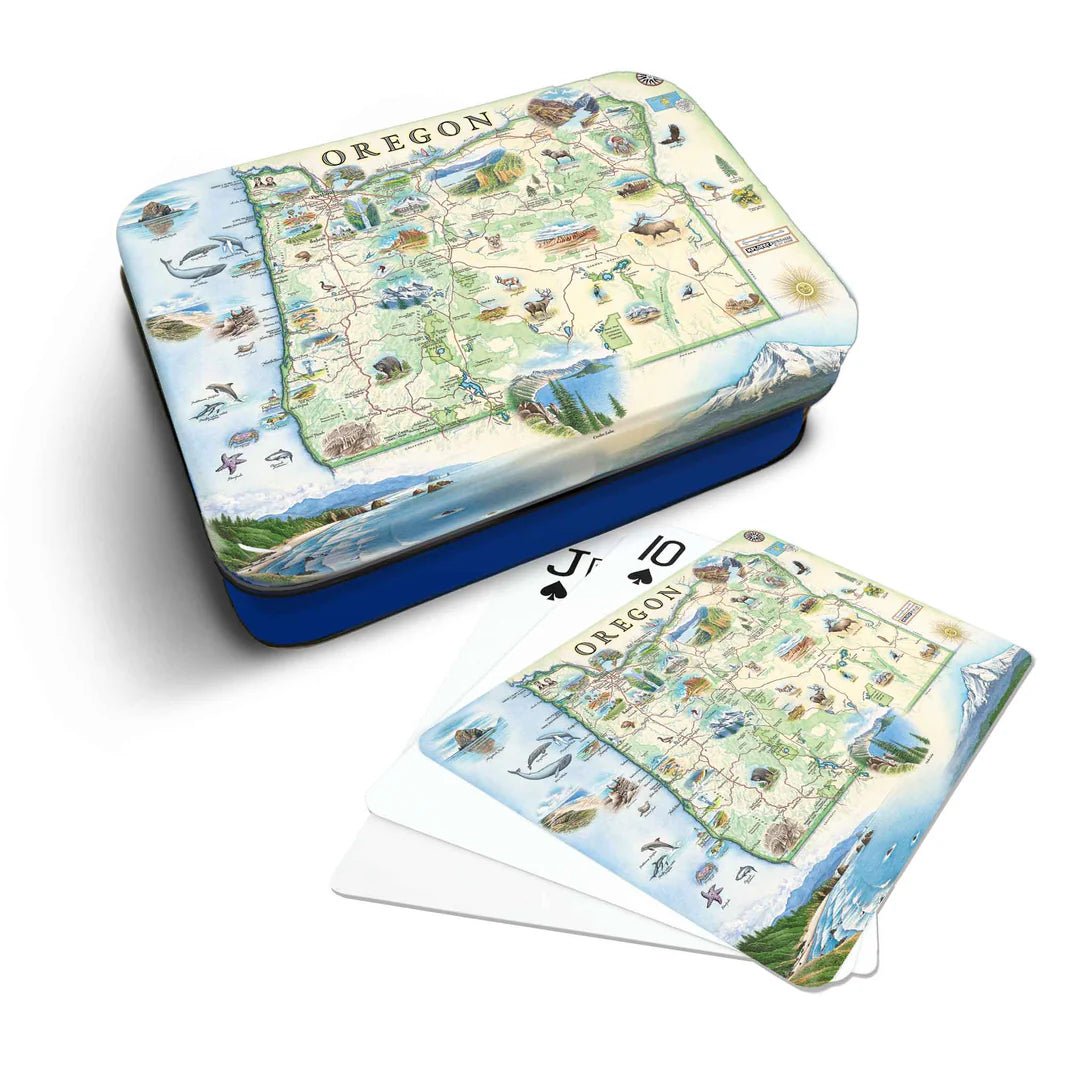 Cards - Oregon State Map Playing Cards