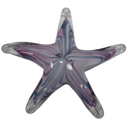 Glass Art - Pink & Blue Starfish