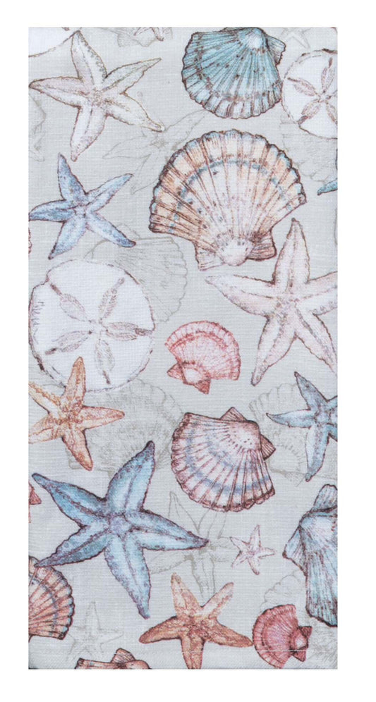 Towel - Coastal Sanctuary Shell Tea Towel