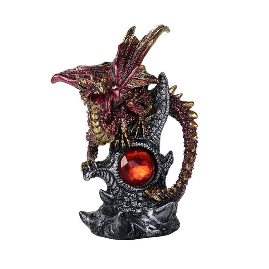 Figurine - Small Dragon (pink w/ gem)