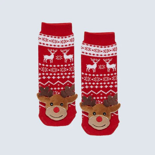 Kids Slipper Socks Reindeer
