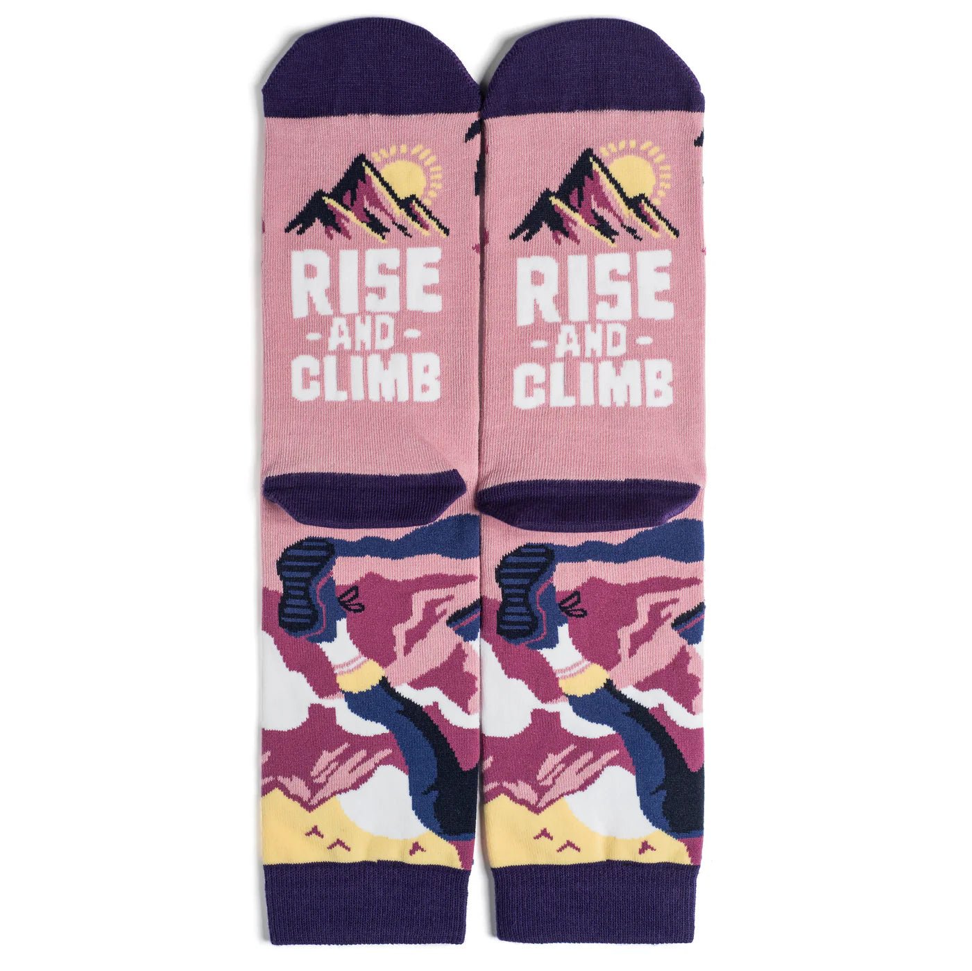Socks - Crew Length 'Rise and Climb' Socks