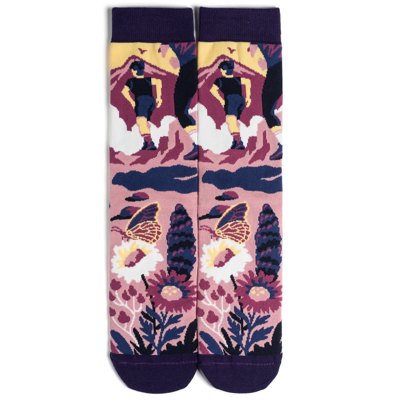 Socks - Crew Length 'Rise and Climb' Socks