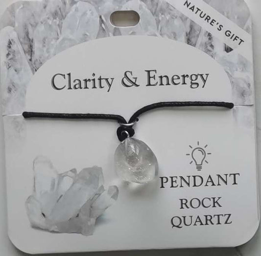 Pendant - Nature's Gift - Rock Quartz - Healing Pendant