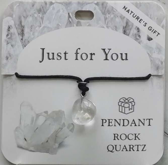 Pendant - Nature's Gift - Rock Quartz - Wishing Pendant