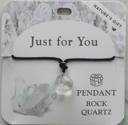Pendant - Nature's Gift - Rock Quartz - Wishing Pendant