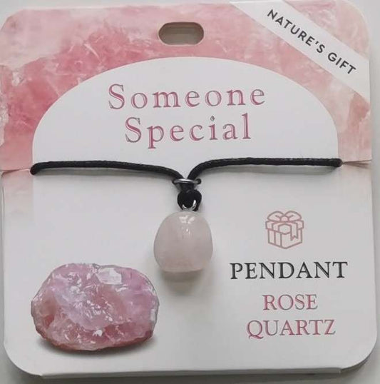 Pendant - Nature's Gift - Rose Quartz - Wishing Pendant