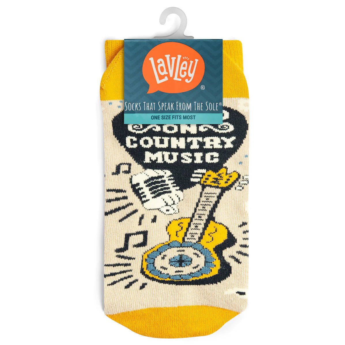 Socks - Crew Length 'Raised on Country Music' Socks
