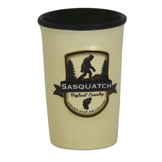 Shot Glass - Beige Bigfoot Emblem