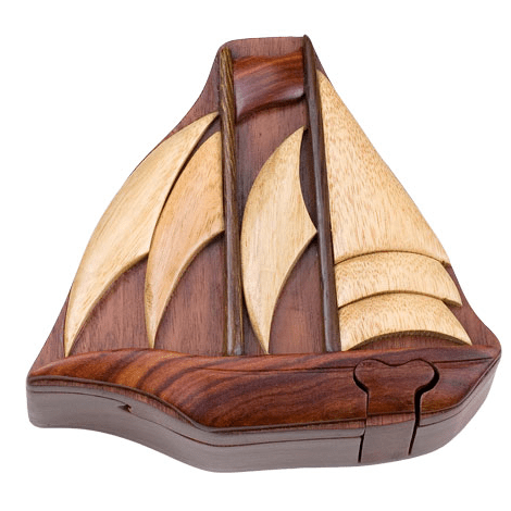 Puzzle Box - Wooden Ship