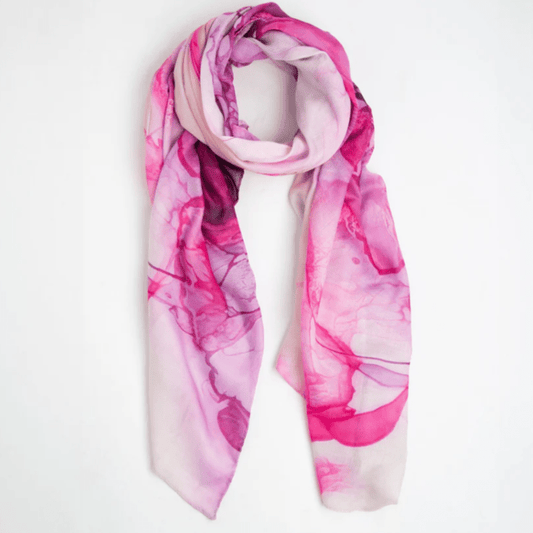 Scarf - Mulberry Harli Watercolor Lightweight Scarf