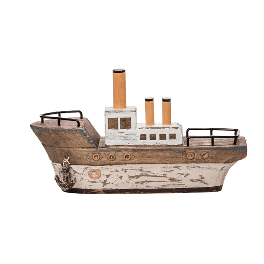 Figurine - Carved Boat