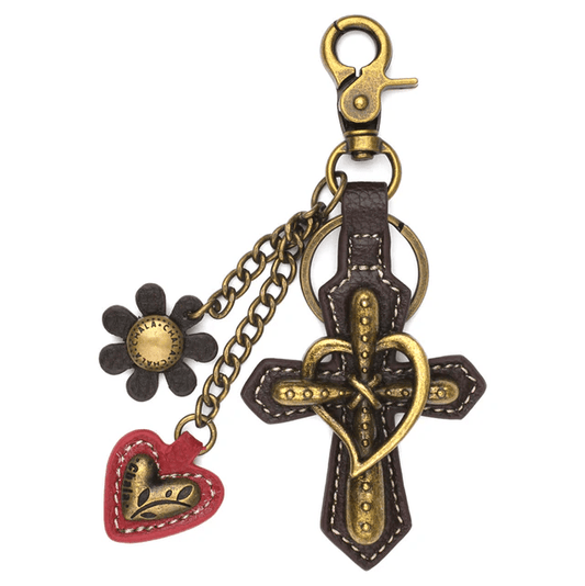 Keychain - Charming Metal Cross