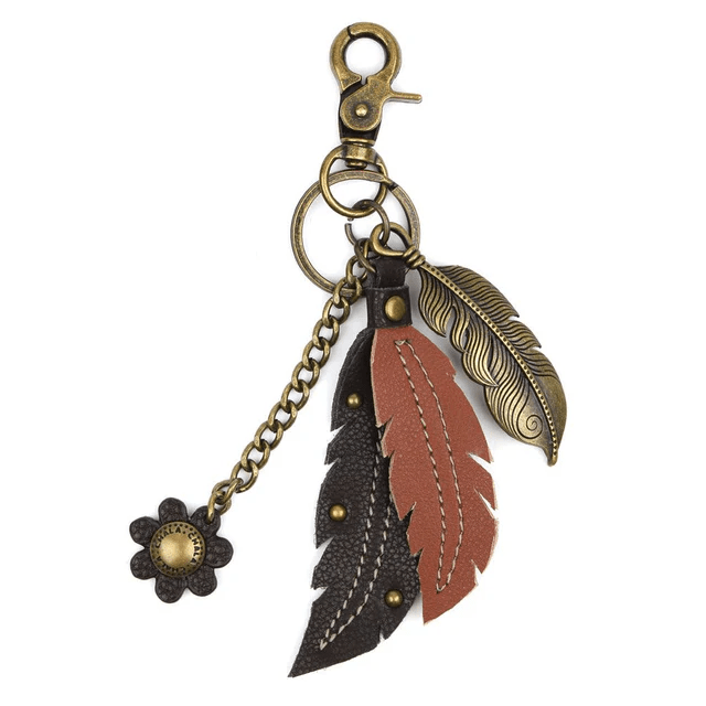 Keychain - Charming Metal Feather