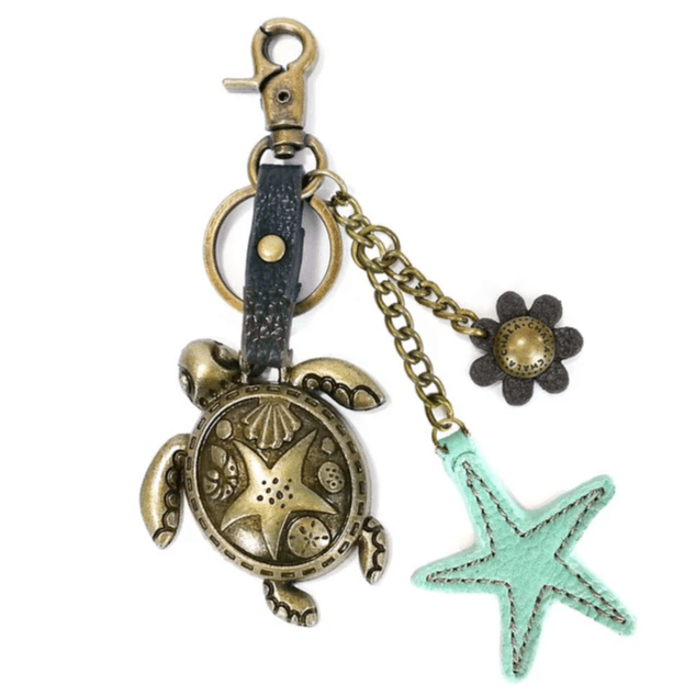 Keychain - Charming Metal Turtle