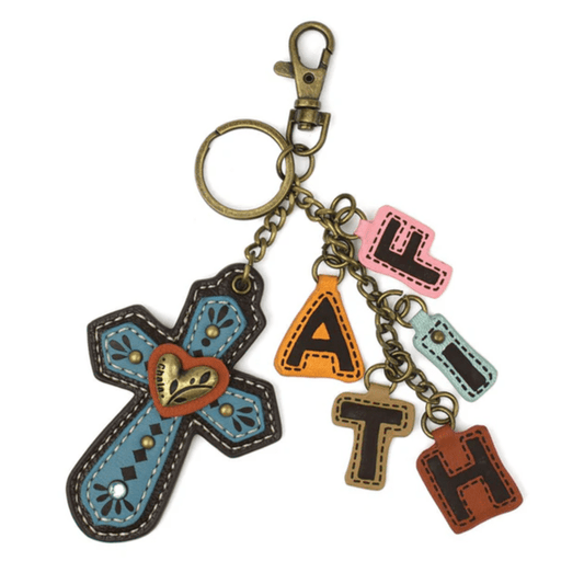 Keychain - Cross + FAITH