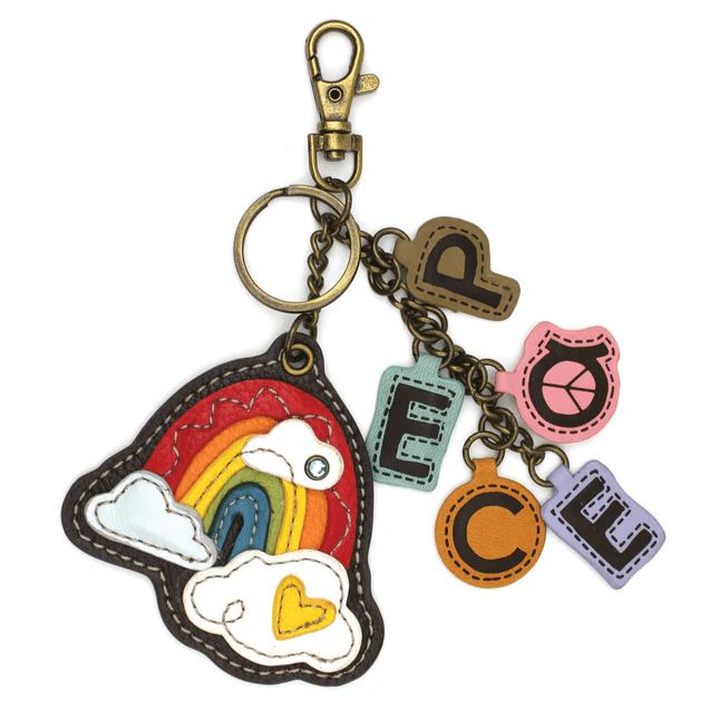 Keychain - Rainbow + PEACE
