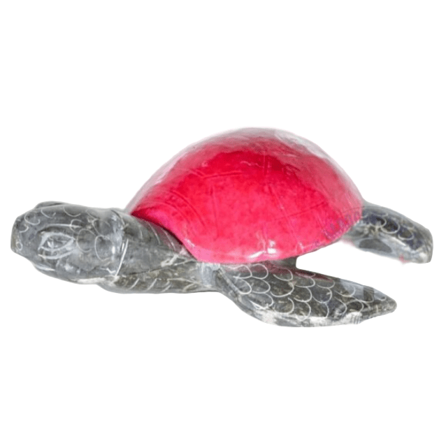 Figurine - Marble Turtle 6" Pink