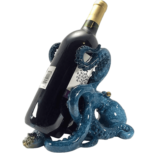 Blue Octopus Wine Holder