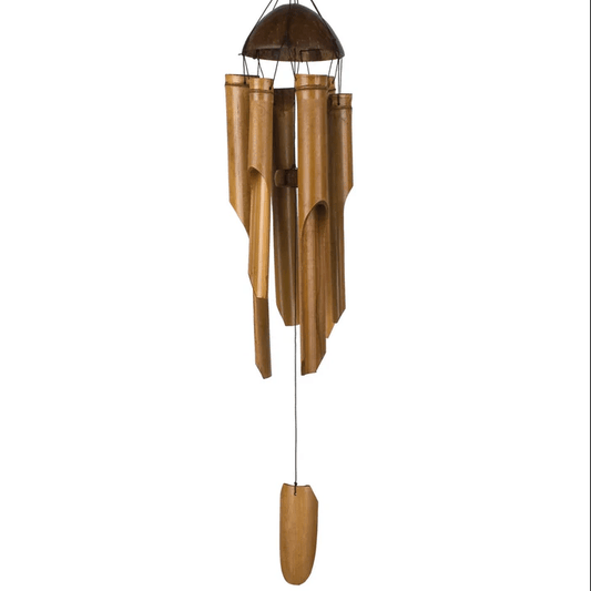 Wind Chime - Bamboo w/ Half Coconut