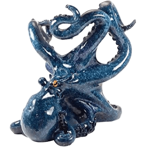 Blue Octopus Wine Holder