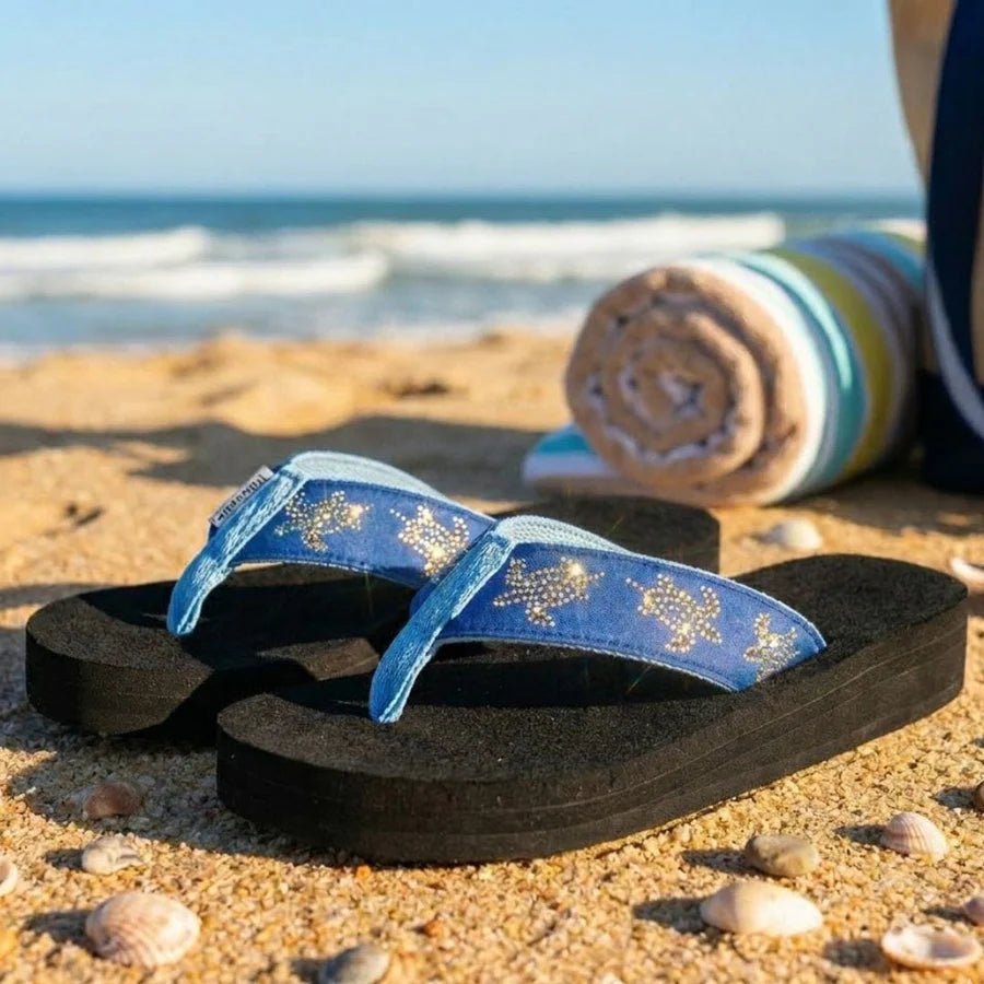 Flip Flop - Ocean Legends Turtles Womens sizes 6-11
