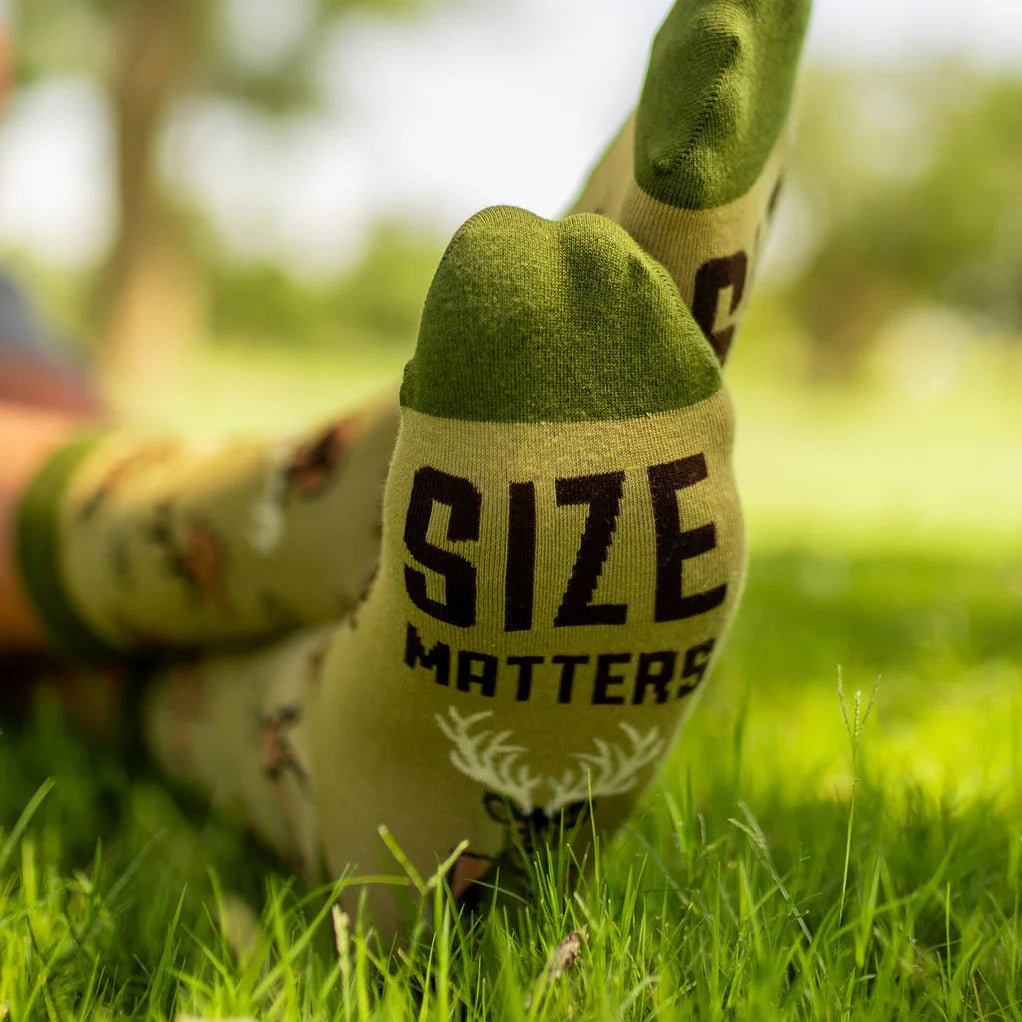 Socks - Crew Length 'Size Matters' Hunting Socks