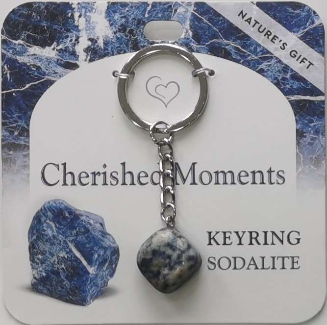 Keychain - Nature's Gift - Sodalite - Wishing Keyring