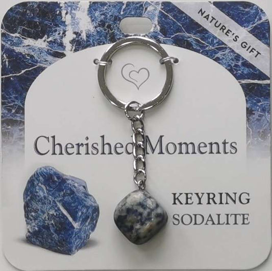 Keychain - Nature's Gift - Sodalite - Wishing Keyring