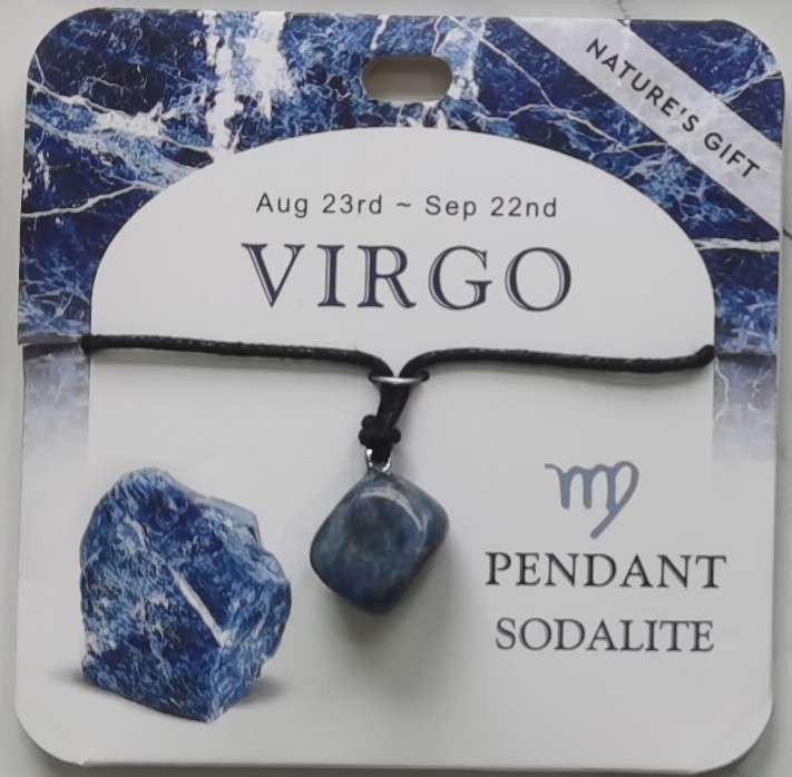 Pendant - Nature's Gift - Zodiac Sodalite - Virgo