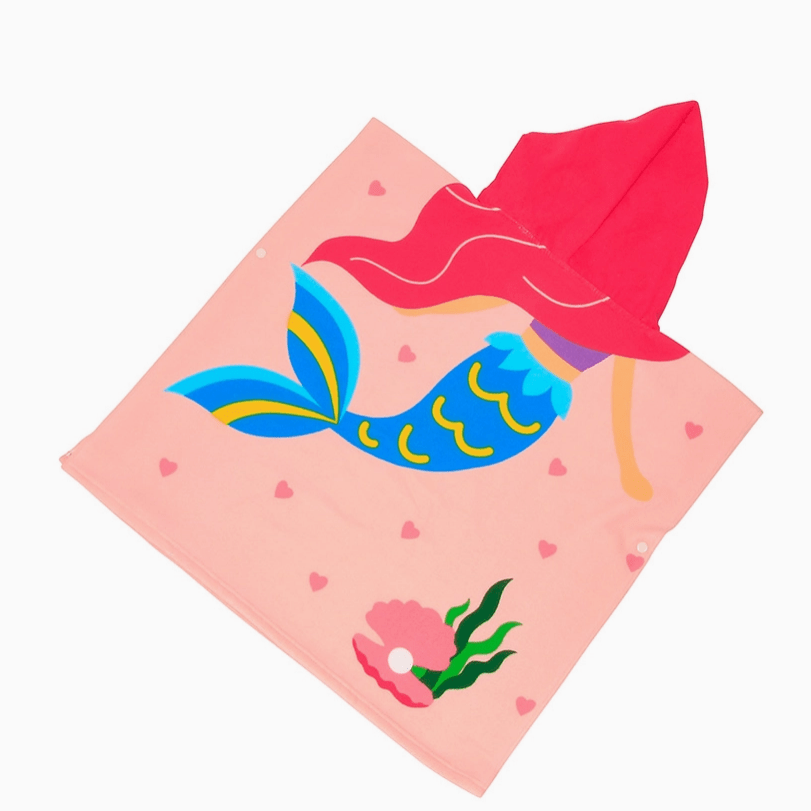 Towel - Pink Mermaid Poncho