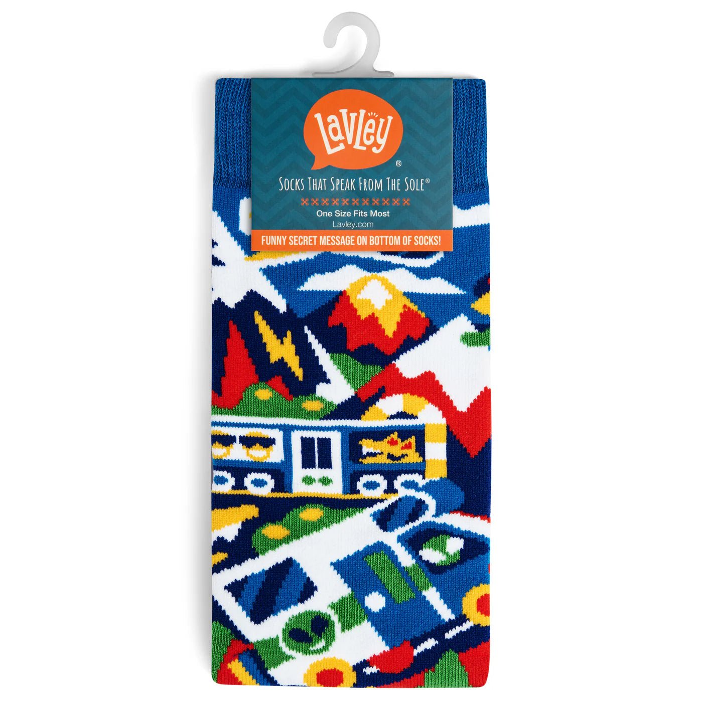 Socks - Crew Length 'Travel More, Worry Less' Socks