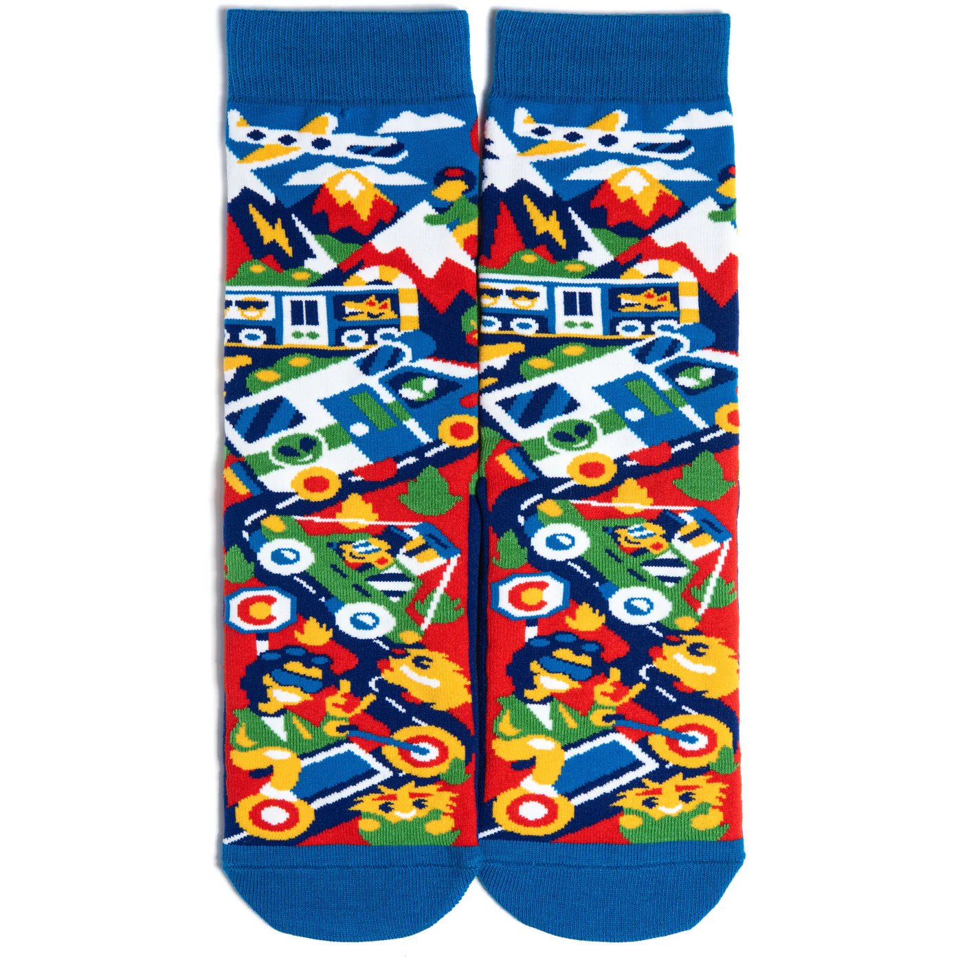 Socks - Crew Length 'Travel More, Worry Less' Socks