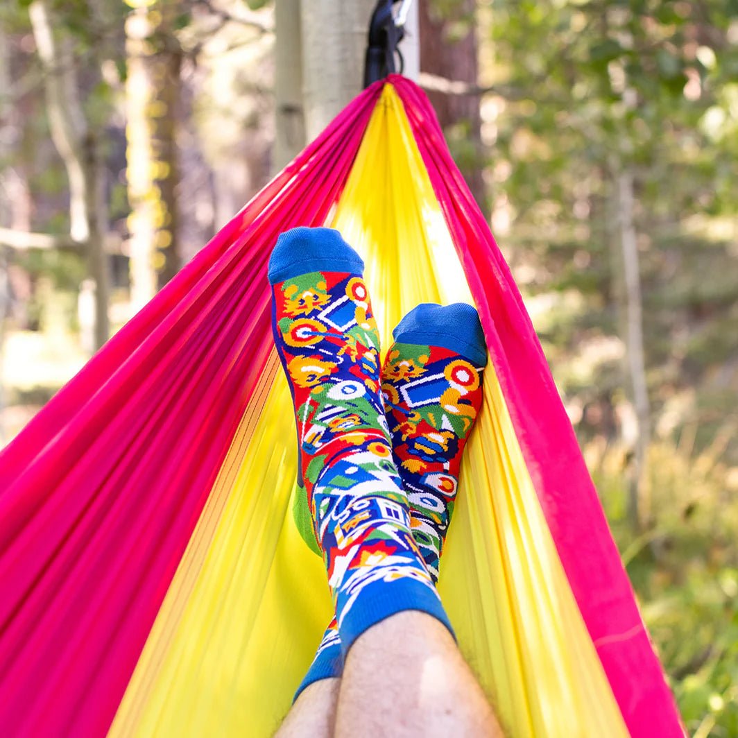 Socks - Crew Length 'Travel More, Worry Less' Socks
