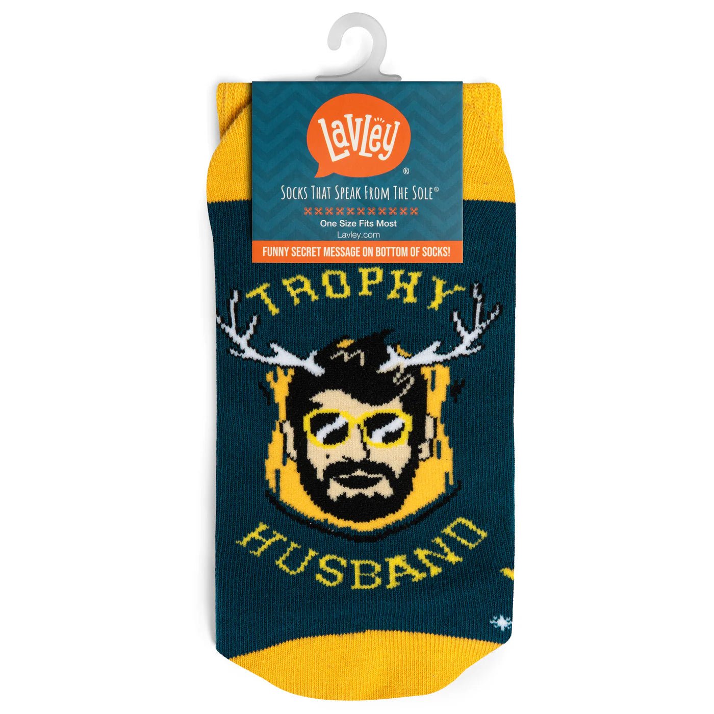 Socks - Crew Length 'Trophy Husband' socks