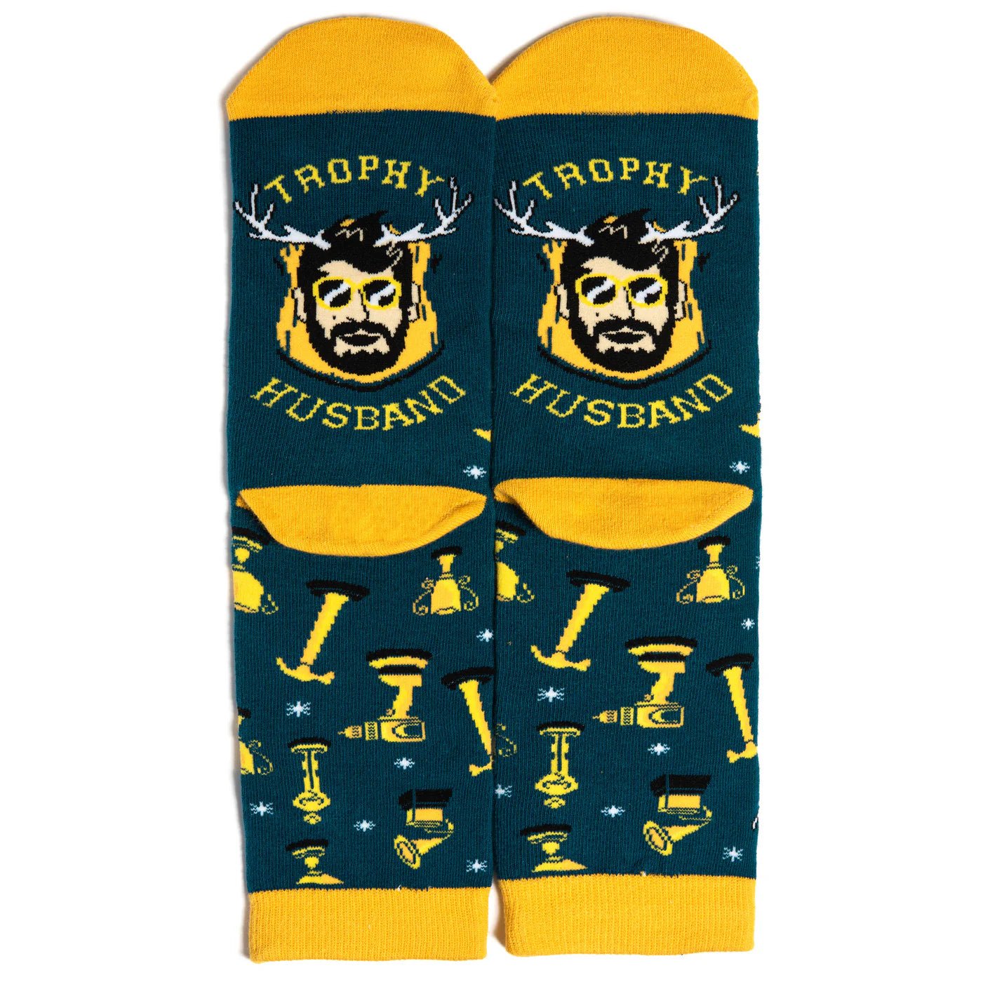 Socks - Crew Length 'Trophy Husband' socks