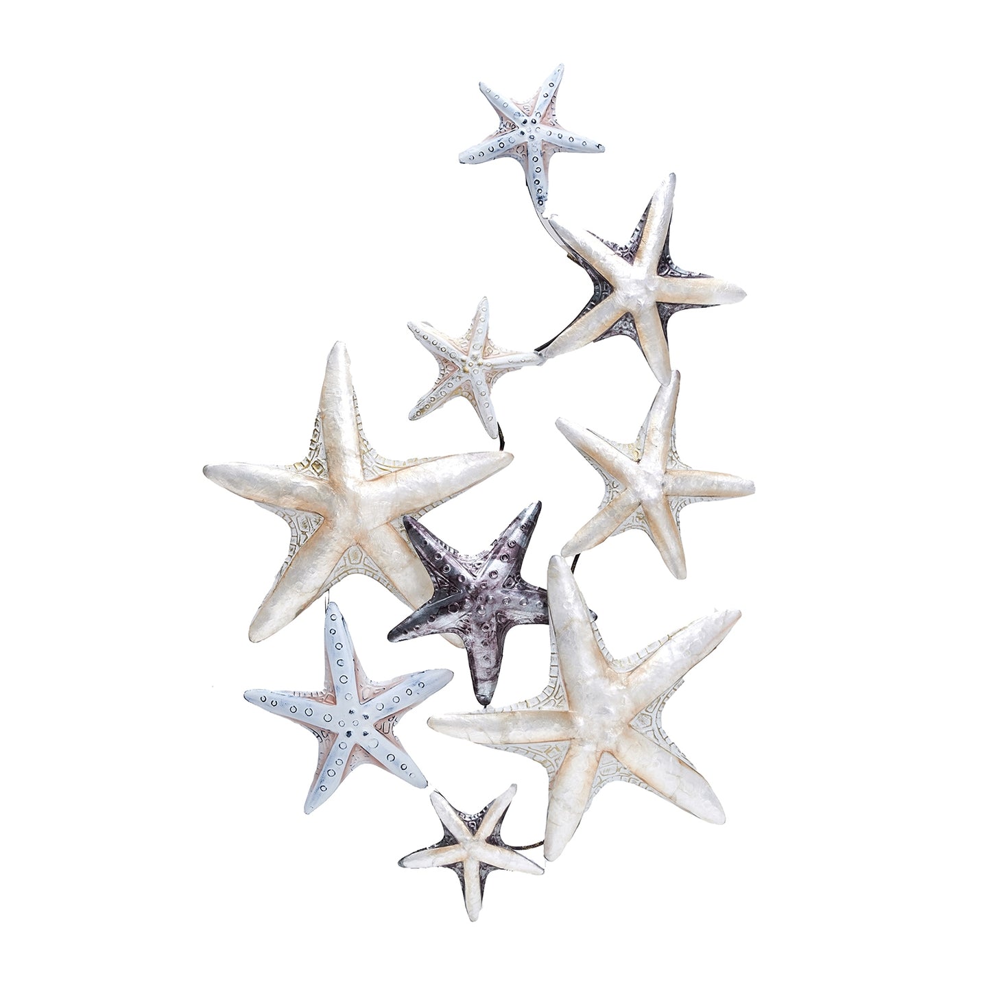 Wall Art - Mixed Metal Capiz Sea Star