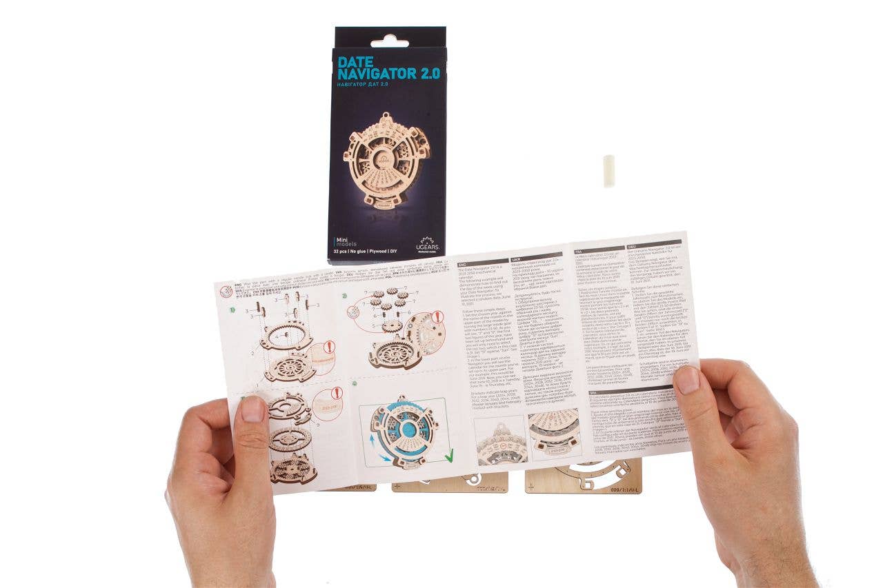 UGears Date Navigator 2.0. (New Packaging)  -Wooden 3D- DIY