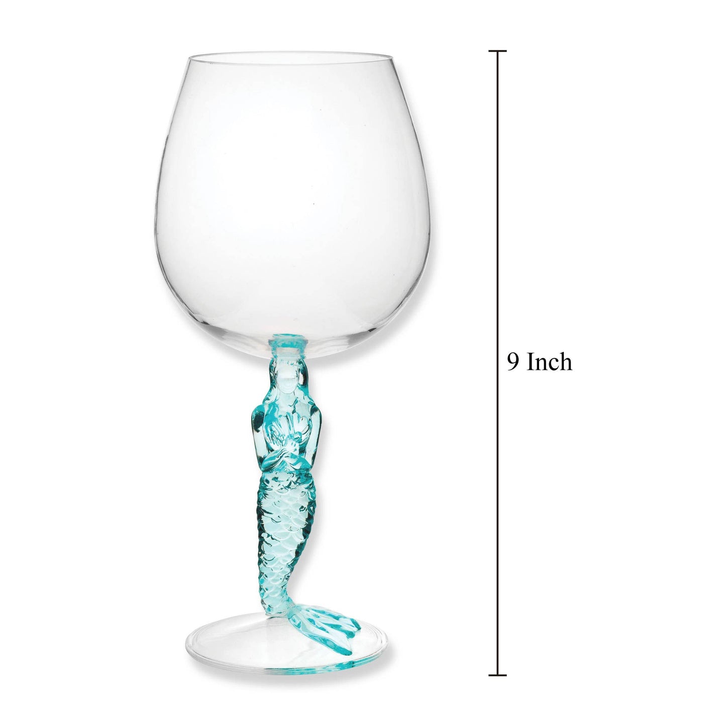 Plastic Wine Glass - Mermaid 17oz