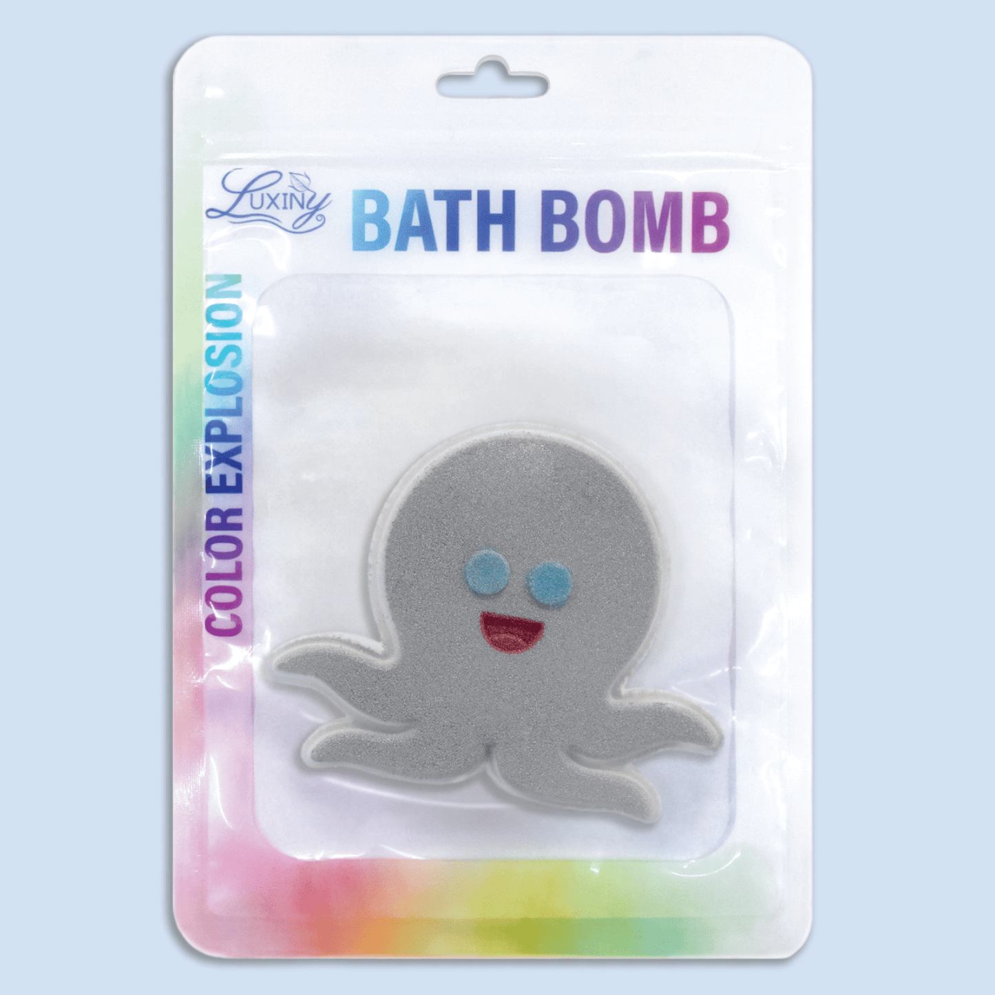 Bath Bomb - Hand Painted  Color Burst Octopus