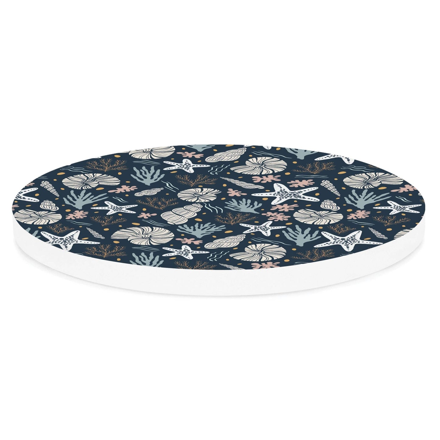 Coaster - Coastal Pattern Ceramic Coaster COC0190